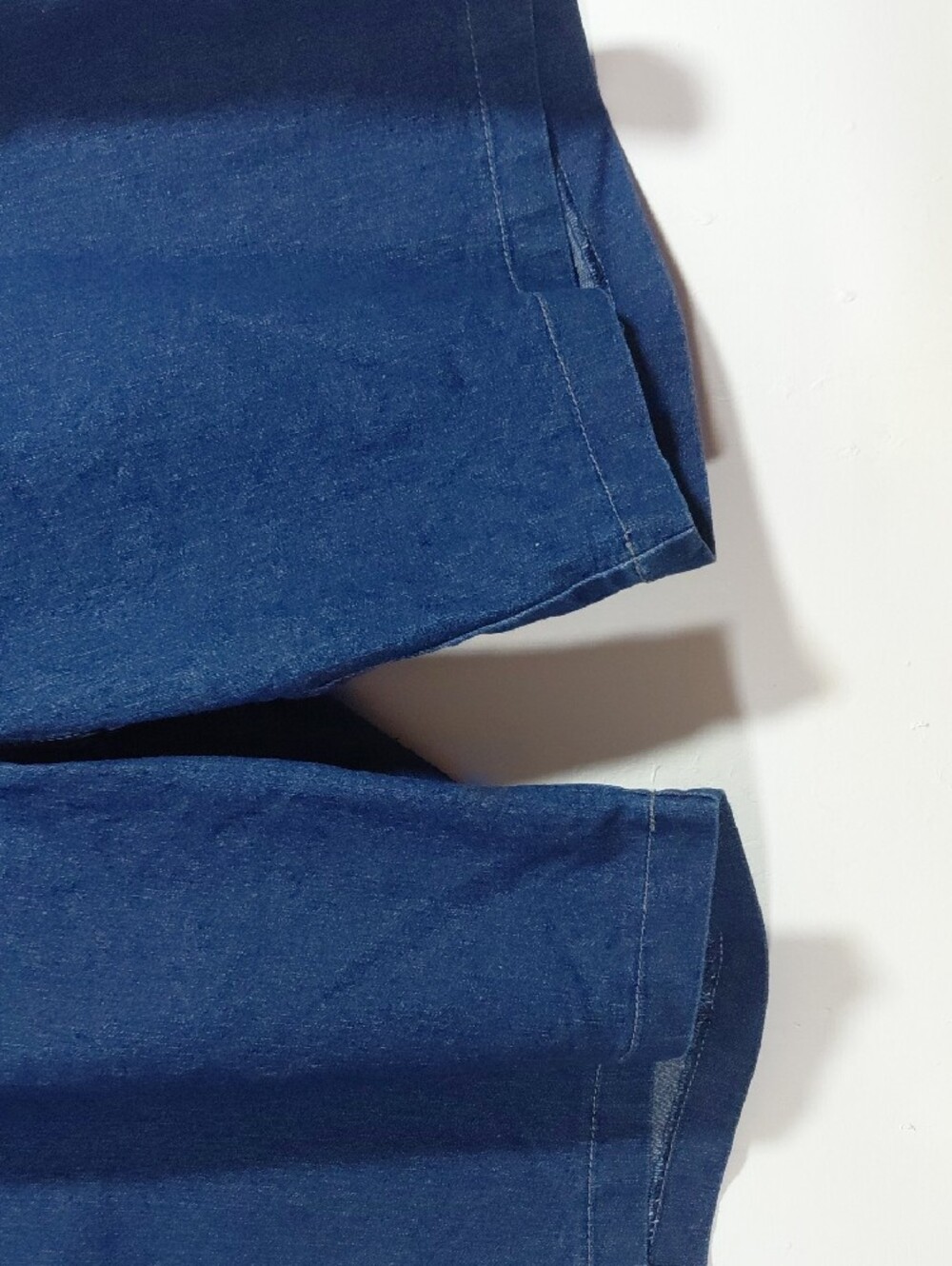 Just My Size Navy Blue Jean Women's Elastic Waist Flat Front Shorts Size 3X - Picture 5 of 7